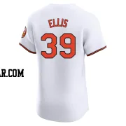 Chris Ellis Men's Baltimore Orioles White Elite Home Jersey