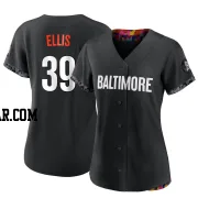 Chris Ellis Women's Baltimore Orioles Black Authentic 2023 City Connect Jersey