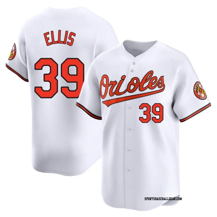 Chris Ellis Youth Baltimore Orioles White Limited Home Jersey