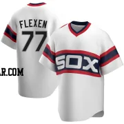 Chris Flexen Men's Chicago White Sox White Replica Cooperstown Collection Jersey