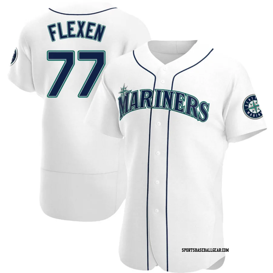 Chris Flexen Men's Seattle Mariners White Authentic Home Jersey