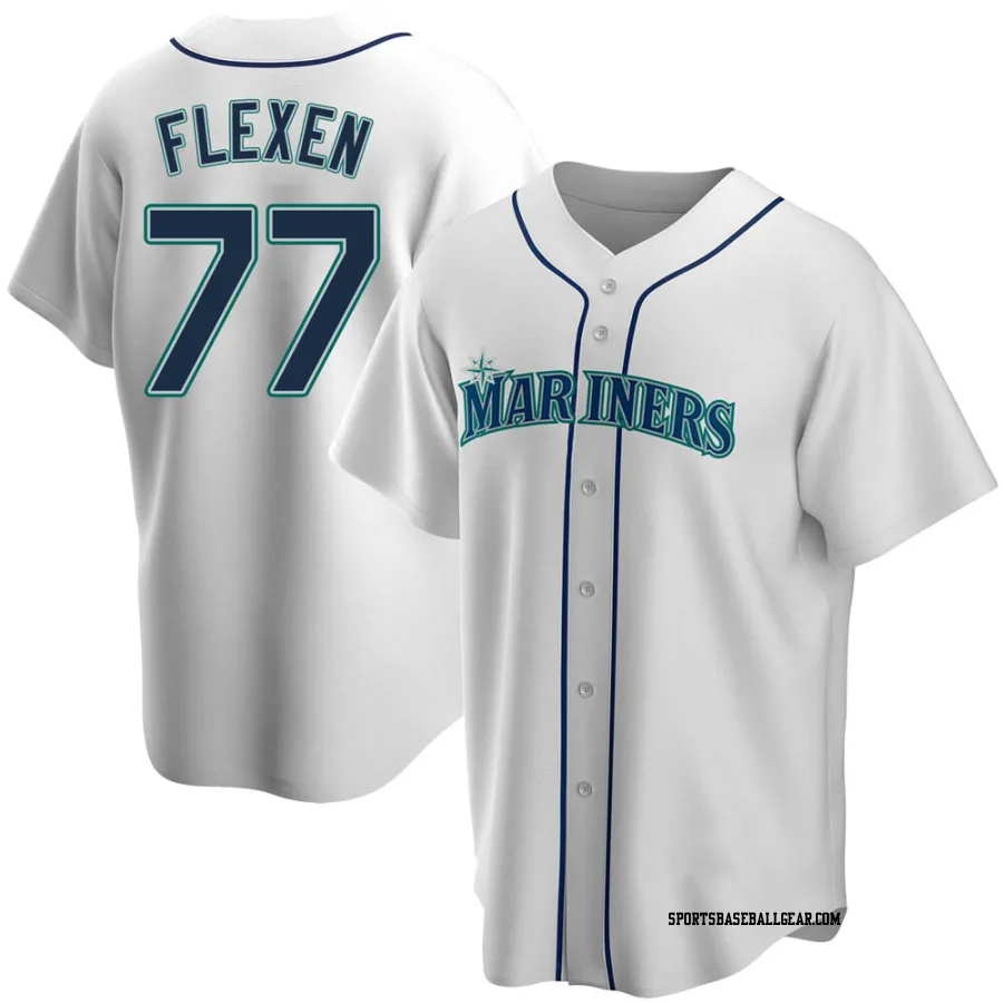 Chris Flexen Men's Seattle Mariners White Replica Home Jersey