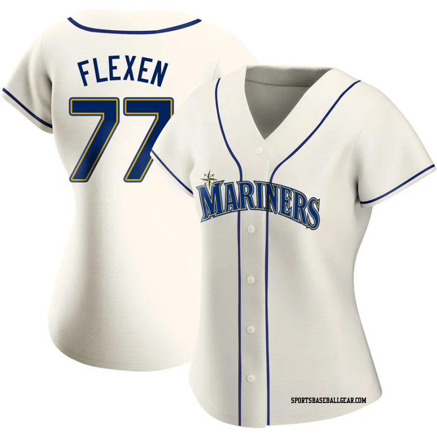 Chris Flexen Women's Seattle Mariners Cream Authentic Alternate Jersey