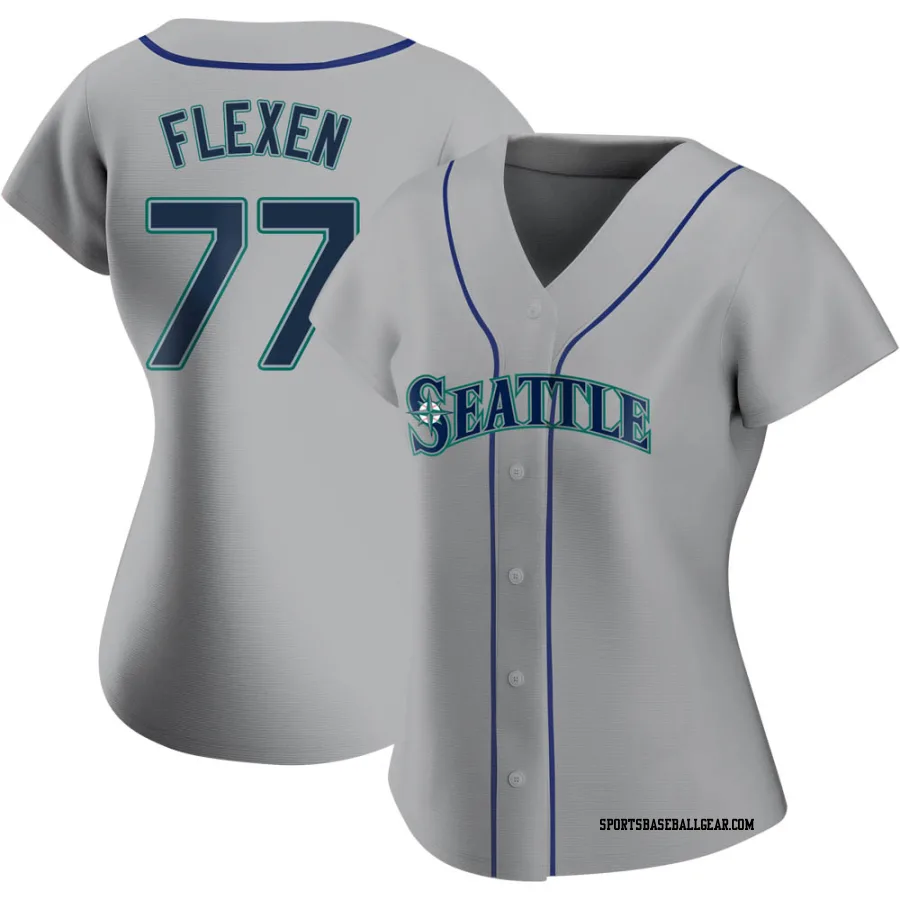 Chris Flexen Women's Seattle Mariners Gray Authentic Road Jersey