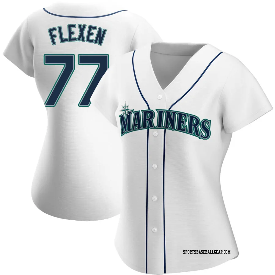 Chris Flexen Women's Seattle Mariners White Authentic Home Jersey