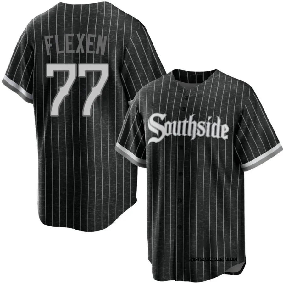 Chris Flexen Youth Chicago White Sox Black Replica 2021 City Connect Jersey