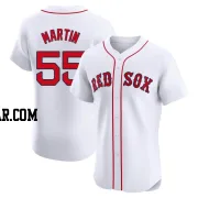 Chris Martin Men's Boston Red Sox White Elite Home Patch Jersey