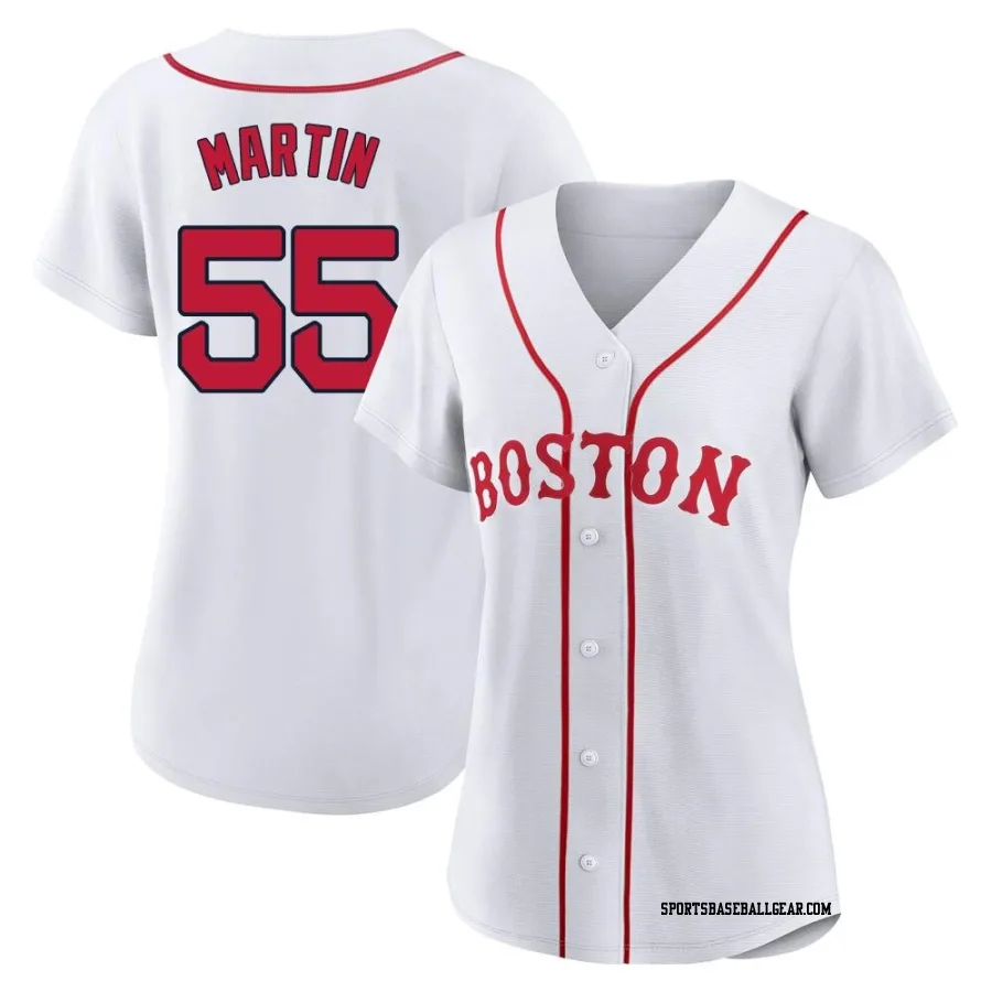 Chris Martin Women's Boston Red Sox White Authentic 2021 Patriots' Day Jersey