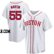 Chris Martin Youth Boston Red Sox White Replica 2021 Patriots' Day Jersey