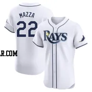 Chris Mazza Men's Tampa Bay Rays White Elite Home Jersey