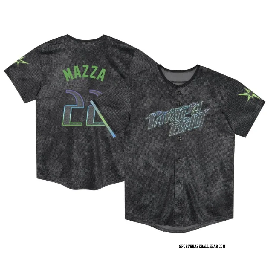 Chris Mazza Toddler Tampa Bay Rays Charcoal Limited 2024 City Connect Jersey