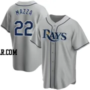 Chris Mazza Youth Tampa Bay Rays Gray Replica Road Jersey