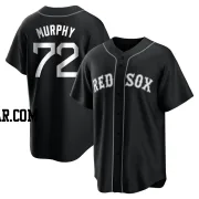 Chris Murphy Men's Boston Red Sox Black/White Replica Jersey