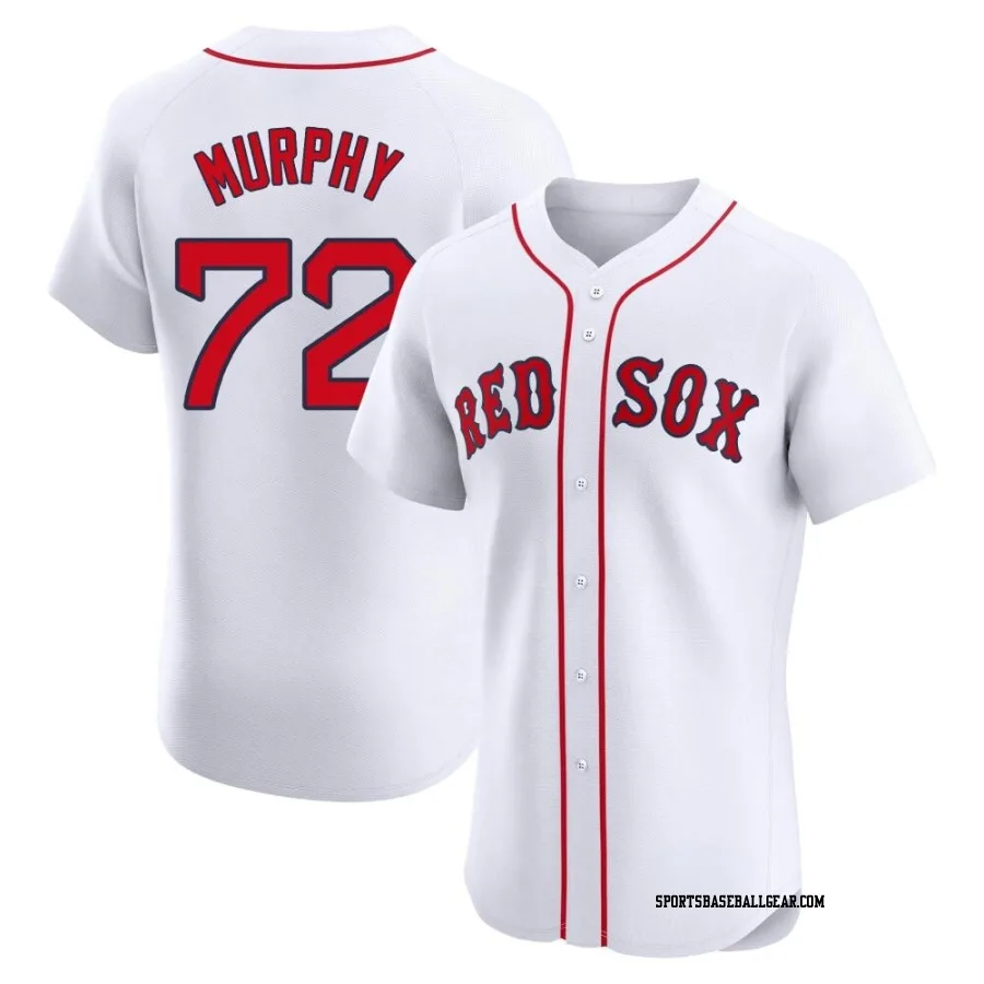 Chris Murphy Men's Boston Red Sox White Elite Home Jersey