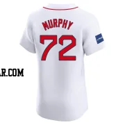 Chris Murphy Men's Boston Red Sox White Elite Home Patch Jersey