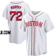 Chris Murphy Men's Boston Red Sox White Replica 2021 Patriots' Day Jersey