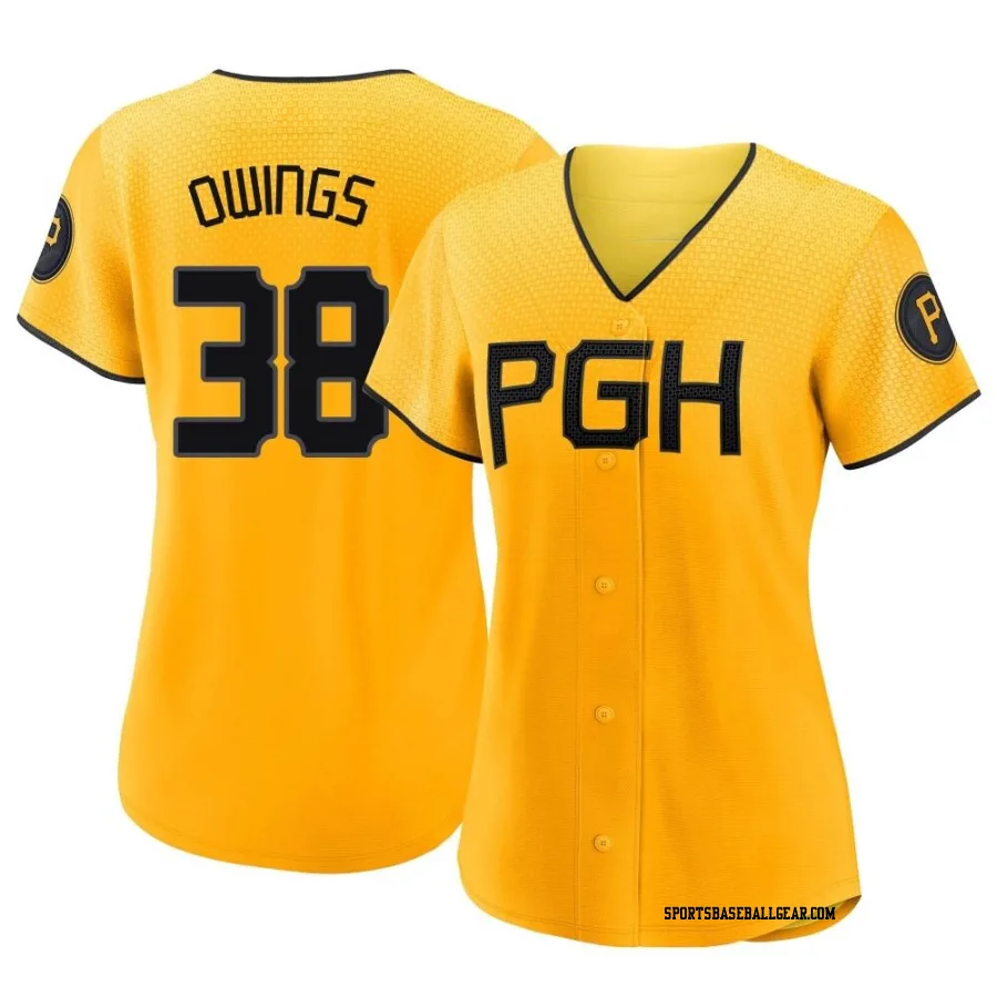 Chris Owings Women's Pittsburgh Pirates Gold Replica 2023 City Connect Jersey