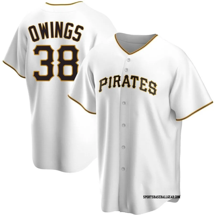 Chris Owings Youth Pittsburgh Pirates White Replica Home Jersey