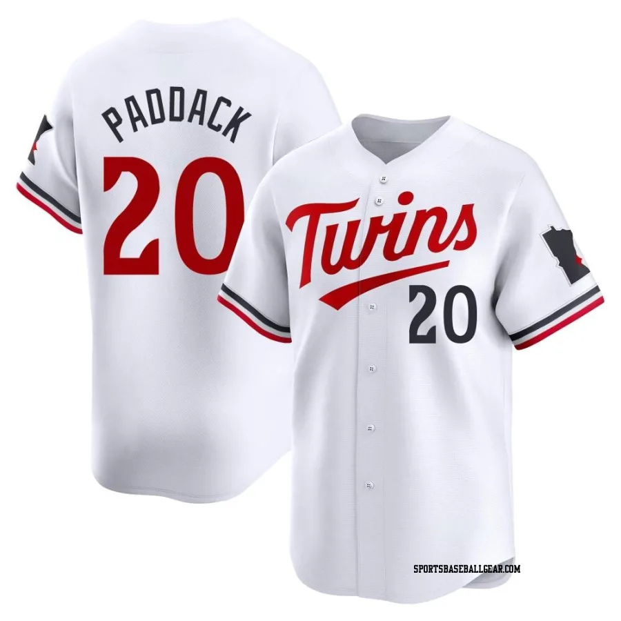 Chris Paddack Men's Minnesota Twins White Limited Home Jersey