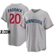 Chris Paddack Youth Minnesota Twins Gray Replica Road Jersey