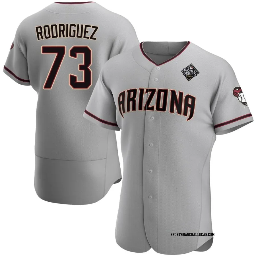 Chris Rodriguez Men's Arizona Diamondbacks Gray Authentic Road 2023 World Series Jersey