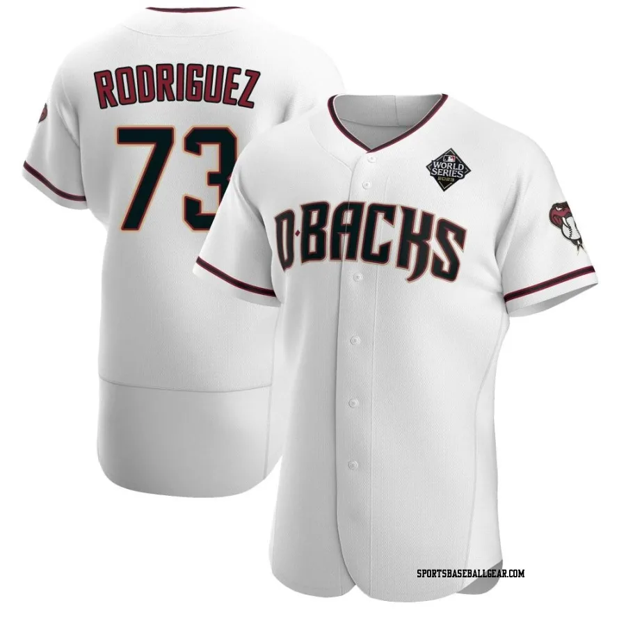 Chris Rodriguez Men's Arizona Diamondbacks White Authentic Crimson Home 2023 World Series Jersey