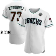 Chris Rodriguez Men's Arizona Diamondbacks White Authentic Teal Alternate 2023 World Series Jersey