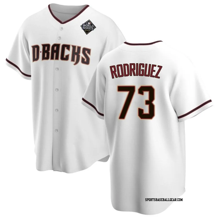 Chris Rodriguez Men's Arizona Diamondbacks White Replica Home 2023 World Series Jersey