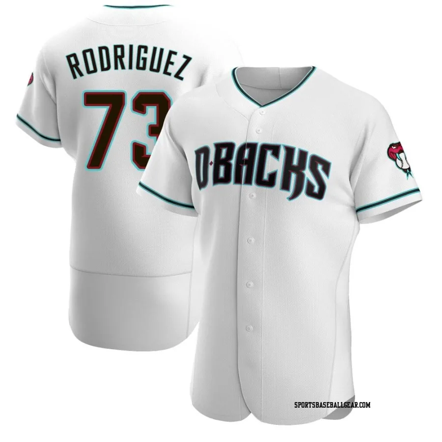 Chris Rodriguez Men's Arizona Diamondbacks White/Teal Authentic Alternate Jersey