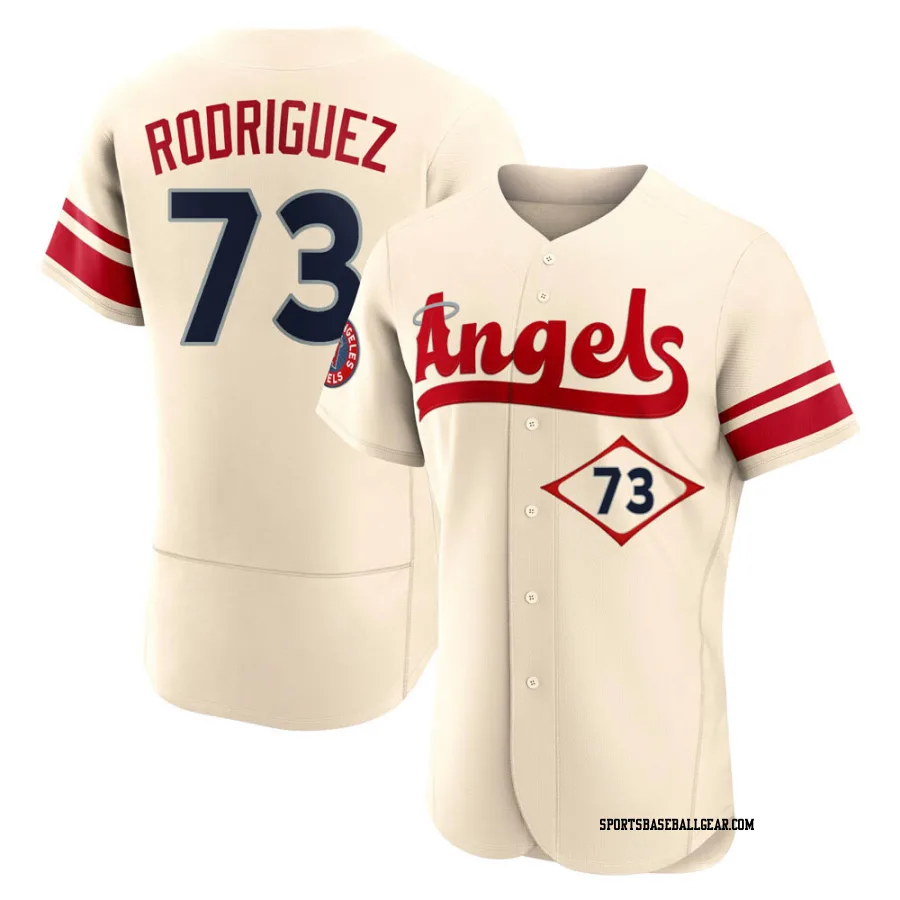 Chris Rodriguez Men's Los Angeles Angels Cream Authentic 2022 City Connect Jersey