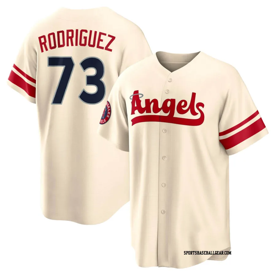 Chris Rodriguez Men's Los Angeles Angels Cream Replica 2022 City Connect Jersey