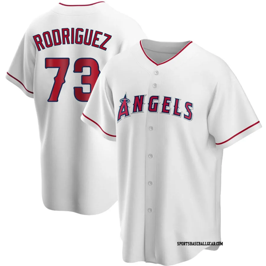 Chris Rodriguez Men's Los Angeles Angels White Replica Home Jersey