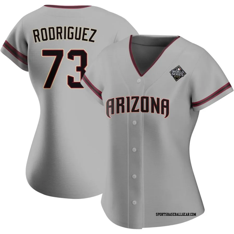 Chris Rodriguez Women's Arizona Diamondbacks Gray Authentic Road 2023 World Series Jersey