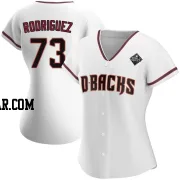 Chris Rodriguez Women's Arizona Diamondbacks White Authentic Home 2023 World Series Jersey