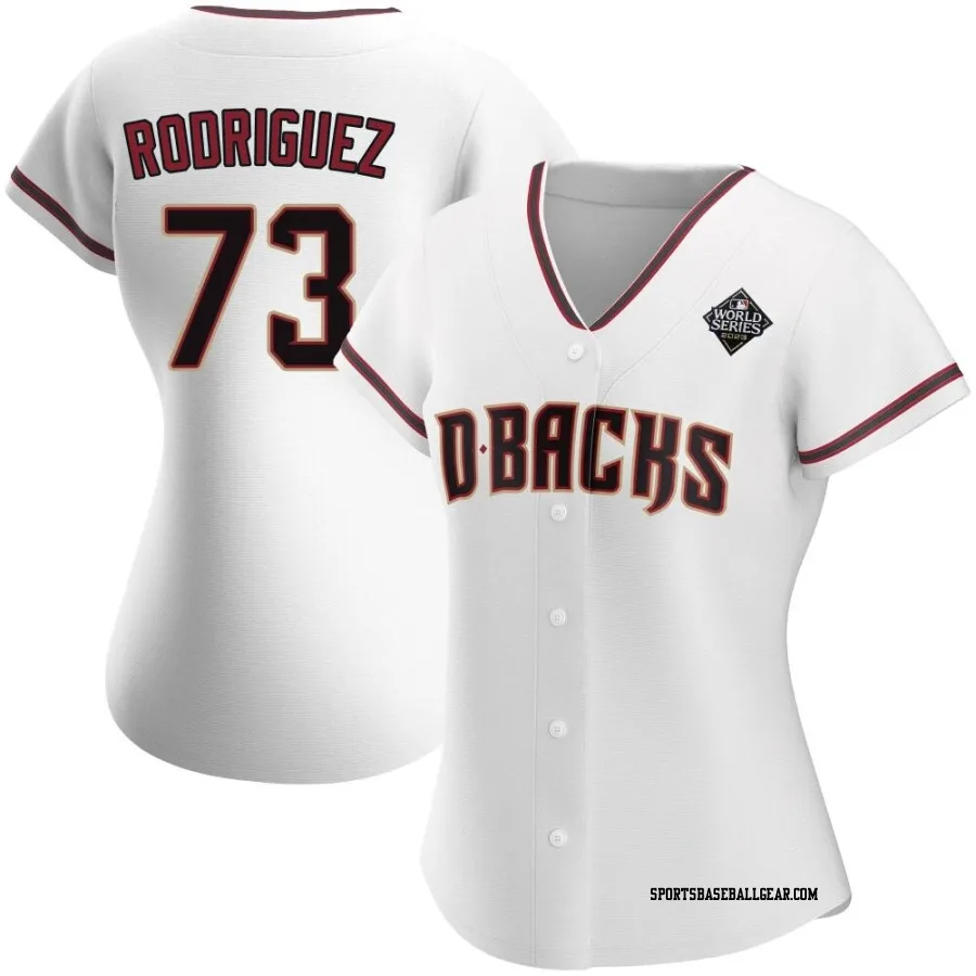 Chris Rodriguez Women's Arizona Diamondbacks White Authentic Home 2023 World Series Jersey