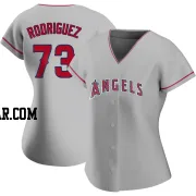 Chris Rodriguez Women's Los Angeles Angels Authentic Silver Road Jersey