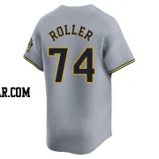 Chris Roller Men's Milwaukee Brewers Gray Limited Away Jersey