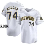 Chris Roller Men's Milwaukee Brewers White Limited Alternate Jersey