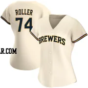 Chris Roller Women's Milwaukee Brewers Cream Authentic Home Jersey