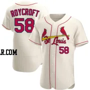 Chris Roycroft Men's St. Louis Cardinals Cream Authentic Alternate Jersey