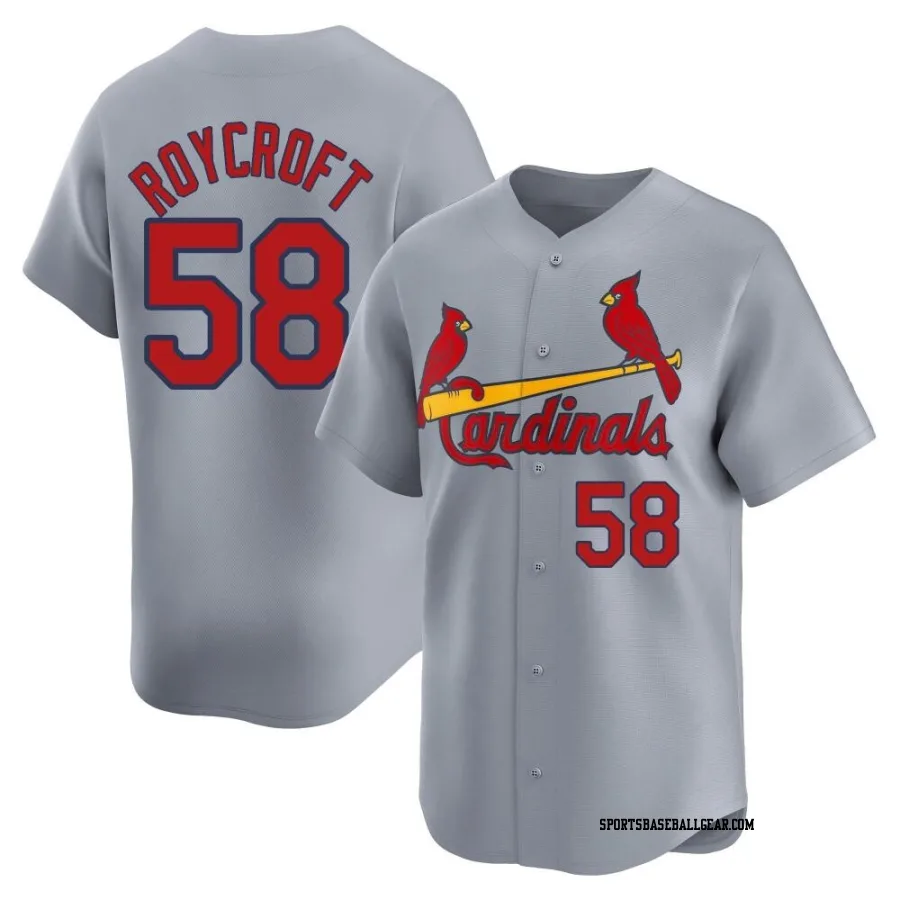 Chris Roycroft Youth St. Louis Cardinals Gray Limited Away Jersey