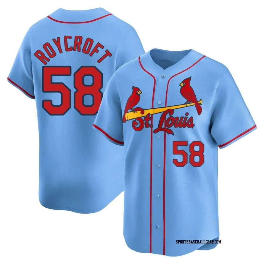 Chris Roycroft Youth St. Louis Cardinals Light Blue Limited Alternate Jersey