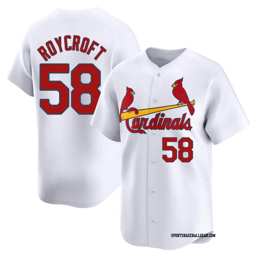 Chris Roycroft Youth St. Louis Cardinals White Limited Home Jersey