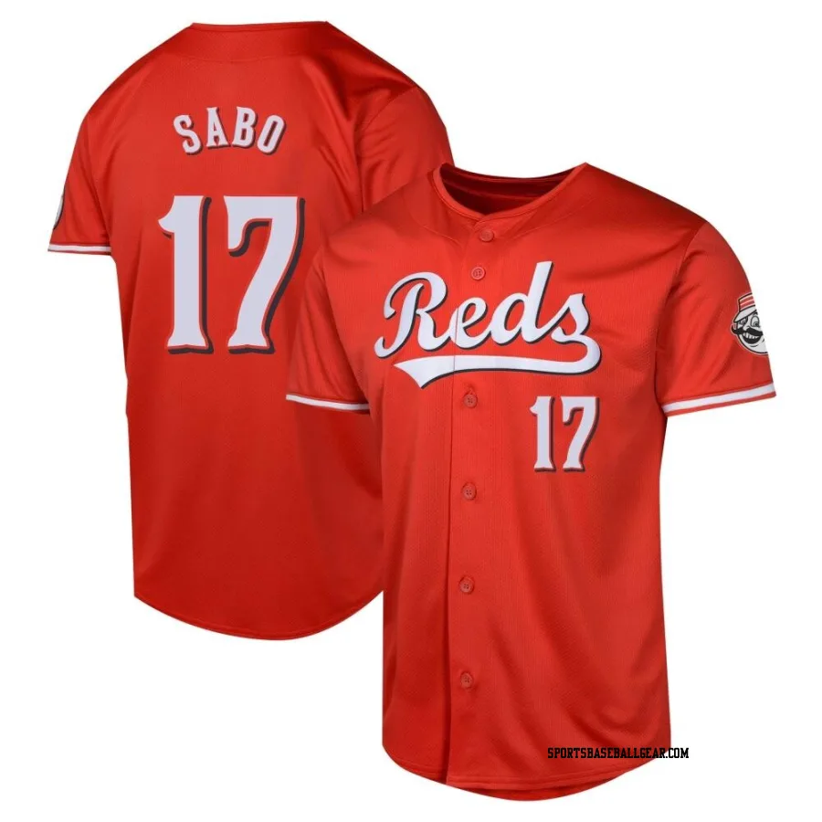 Chris Sabo Men's Cincinnati Reds Red Limited Alternate Jersey