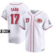 Chris Sabo Men's Cincinnati Reds White Limited Home Jersey