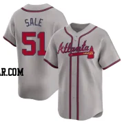 Chris Sale Men's Atlanta Braves Gray Limited Away Jersey