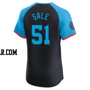 Chris Sale Men's Atlanta Braves Navy Elite National League 2024 All-Star Game Jersey