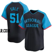 Chris Sale Men's Atlanta Braves Navy Limited National League 2024 All-Star Game Jersey