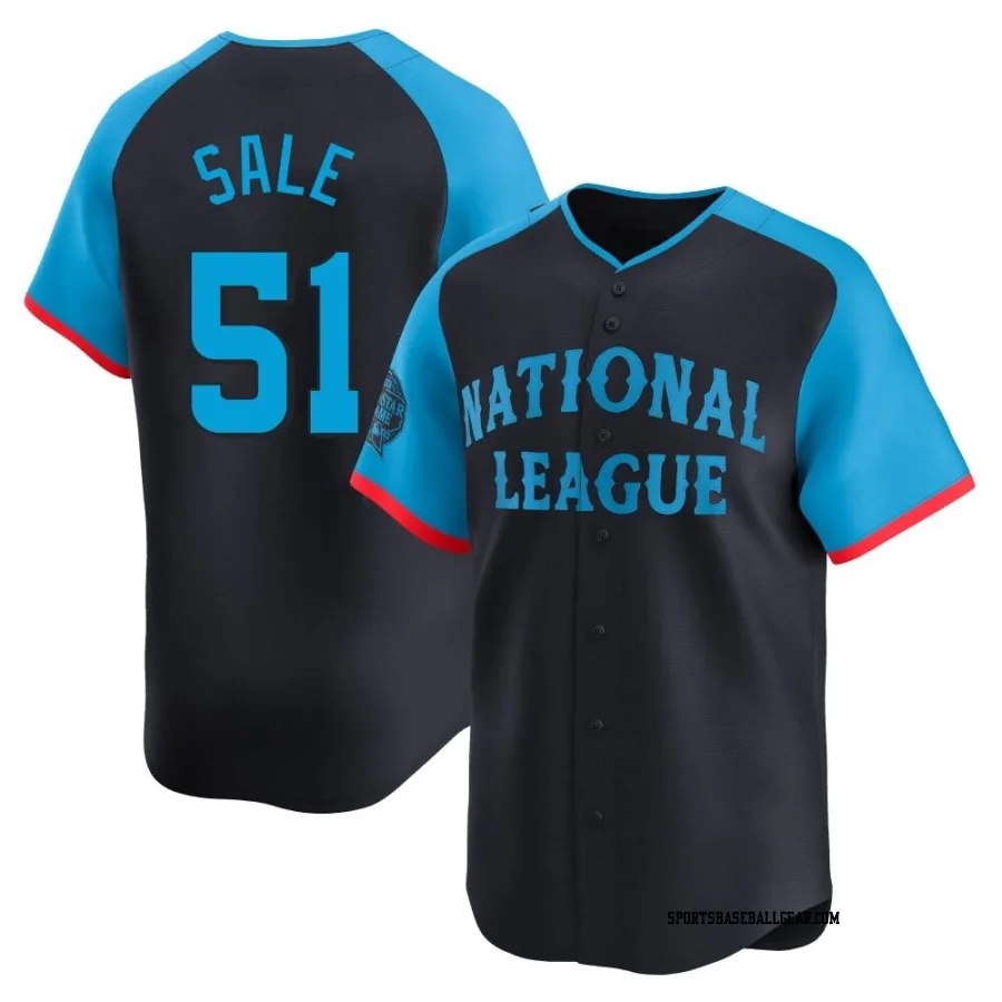 Chris Sale Men's Atlanta Braves Navy Limited National League 2024 All-Star Game Jersey