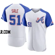 Chris Sale Men's Atlanta Braves White Authentic 2023 City Connect Jersey